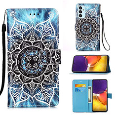 Leather Case Stands Fashionable Pattern Flip Cover Holder Y02B for Samsung Galaxy Quantum2 5G Mixed