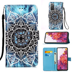 Leather Case Stands Fashionable Pattern Flip Cover Holder Y02B for Samsung Galaxy S20 FE 5G Mixed