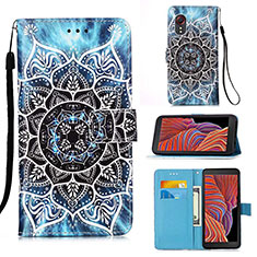 Leather Case Stands Fashionable Pattern Flip Cover Holder Y02B for Samsung Galaxy XCover 5 SM-G525F Mixed
