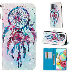 Leather Case Stands Fashionable Pattern Flip Cover Holder Y03B for Samsung Galaxy A71 4G A715 Mixed