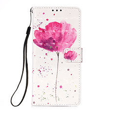 Leather Case Stands Fashionable Pattern Flip Cover Holder Y03B for Xiaomi Poco M2 Pro Pink
