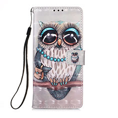 Leather Case Stands Fashionable Pattern Flip Cover Holder Y03B for Xiaomi Redmi 10 4G Mixed