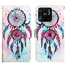 Leather Case Stands Fashionable Pattern Flip Cover Holder Y03B for Xiaomi Redmi 10C 4G Colorful