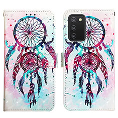 Leather Case Stands Fashionable Pattern Flip Cover Holder Y04B for Samsung Galaxy A02s Mixed