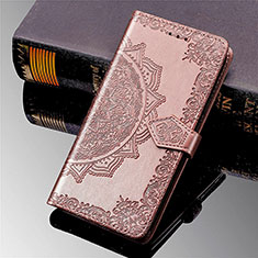 Leather Case Stands Fashionable Pattern Flip Cover L02 Holder for Xiaomi Mi 11 5G Pink