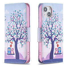 Leather Case Stands Fashionable Pattern Flip Cover L07 Holder for Apple iPhone 13 Mixed
