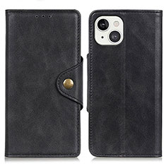 Leather Case Stands Flip Cover A05 Holder for Apple iPhone 13 Black