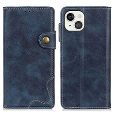 Leather Case Stands Flip Cover A06 Holder for Apple iPhone 13 Blue