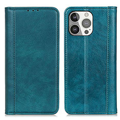 Leather Case Stands Flip Cover A08 Holder for Apple iPhone 13 Pro Max Green