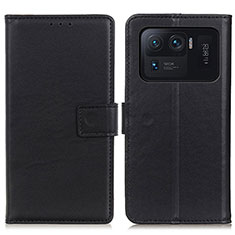 Leather Case Stands Flip Cover A08D Holder for Xiaomi Mi 11 Ultra 5G Black