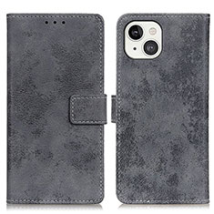 Leather Case Stands Flip Cover A10 Holder for Apple iPhone 13 Gray
