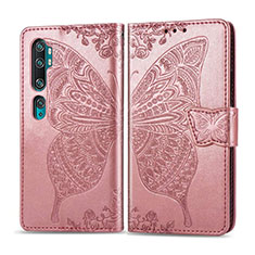 Leather Case Stands Flip Cover D02 Holder for Xiaomi Mi Note 10 Rose Gold