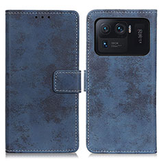 Leather Case Stands Flip Cover D05Y Holder for Xiaomi Mi 11 Ultra 5G Blue