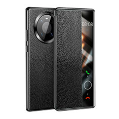 Leather Case Stands Flip Cover F01 Holder for Huawei Mate 40 Black