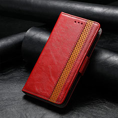 Leather Case Stands Flip Cover F04 Holder for Apple iPhone 13 Mini Red
