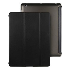 Leather Case Stands Flip Cover for Apple iPad 3 Black