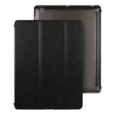 Leather Case Stands Flip Cover for Apple iPad 4 Black