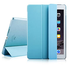 Leather Case Stands Flip Cover for Apple iPad Air 2 Sky Blue