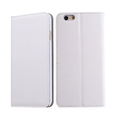 Leather Case Stands Flip Cover for Apple iPhone 6S Plus White