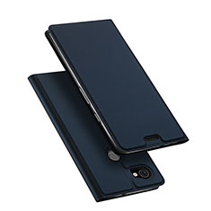 Leather Case Stands Flip Cover for Google Pixel 2 XL Blue