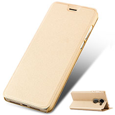 Leather Case Stands Flip Cover for Huawei Enjoy 7 Plus Gold