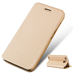 Leather Case Stands Flip Cover for Huawei G8 Mini Gold