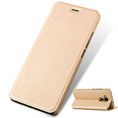 Leather Case Stands Flip Cover for Huawei GR5 Mini Gold
