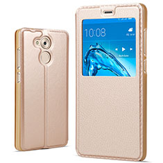Leather Case Stands Flip Cover for Huawei Honor 6C Pro Gold