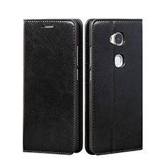 Leather Case Stands Flip Cover for Huawei Honor Play 5X Black