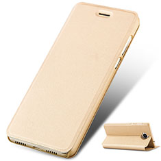 Leather Case Stands Flip Cover for Huawei Honor Play 6 Gold