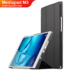 Leather Case Stands Flip Cover for Huawei Mediapad M3 8.4 BTV-DL09 BTV-W09 Black