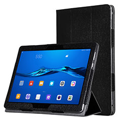 Leather Case Stands Flip Cover for Huawei MediaPad M3 Lite Black