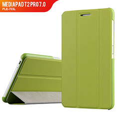 Leather Case Stands Flip Cover for Huawei MediaPad T2 Pro 7.0 PLE-703L Green