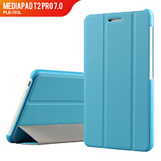 Leather Case Stands Flip Cover for Huawei MediaPad T2 Pro 7.0 PLE-703L Sky Blue