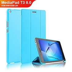 Leather Case Stands Flip Cover for Huawei MediaPad T3 8.0 KOB-W09 KOB-L09 Sky Blue