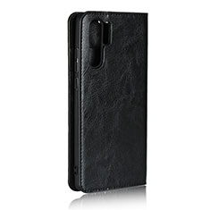 Leather Case Stands Flip Cover for Huawei P30 Pro New Edition Black