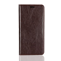 Leather Case Stands Flip Cover for Huawei P30 Pro New Edition Brown