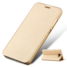 Leather Case Stands Flip Cover for Huawei Y5 II Y5 2 Gold