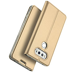Leather Case Stands Flip Cover for LG G6 Gold