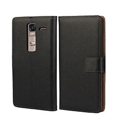 Leather Case Stands Flip Cover for LG Zero Black