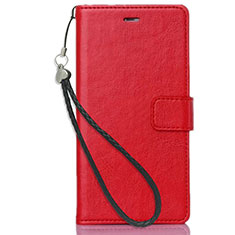 Leather Case Stands Flip Cover for Nokia 3.1 Plus Red