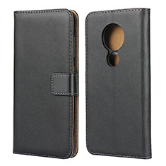 Leather Case Stands Flip Cover for Nokia 6.2 Black