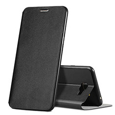 Leather Case Stands Flip Cover for Samsung Galaxy C7 SM-C7000 Black