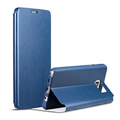 Leather Case Stands Flip Cover for Samsung Galaxy Note 5 N9200 N920 N920F Blue