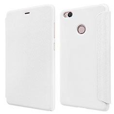Leather Case Stands Flip Cover for Xiaomi Mi 4S White