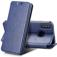 Leather Case Stands Flip Cover for Xiaomi Mi Mix 3 Blue