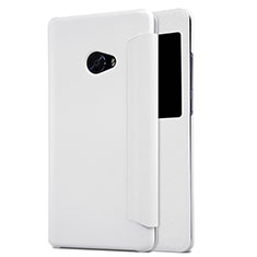 Leather Case Stands Flip Cover for Xiaomi Mi Note 2 White