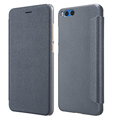 Leather Case Stands Flip Cover for Xiaomi Mi Note 3 Gray