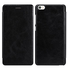 Leather Case Stands Flip Cover for Xiaomi Mi Note Black