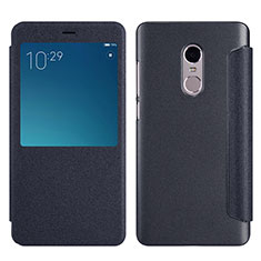 Leather Case Stands Flip Cover for Xiaomi Redmi Note 4X High Edition Black